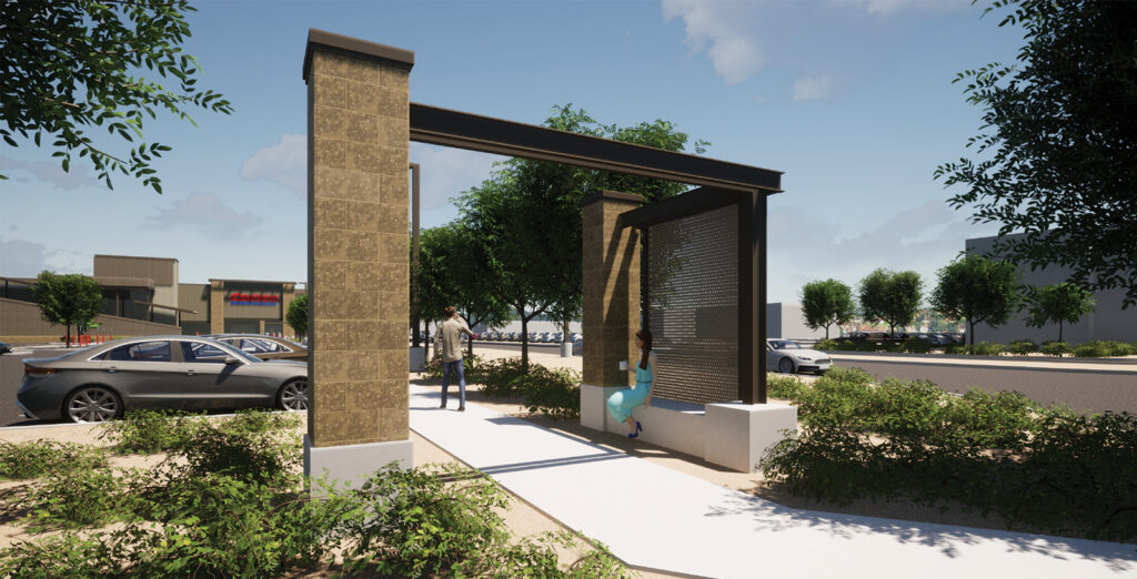 Rendering - Pedestrian entrance